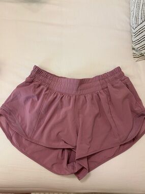 Women's Mauve Athletic Running Shorts